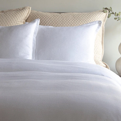 Ann Gish Duvet Cover - Neo White Duvet Sets at Fig Linens and Home