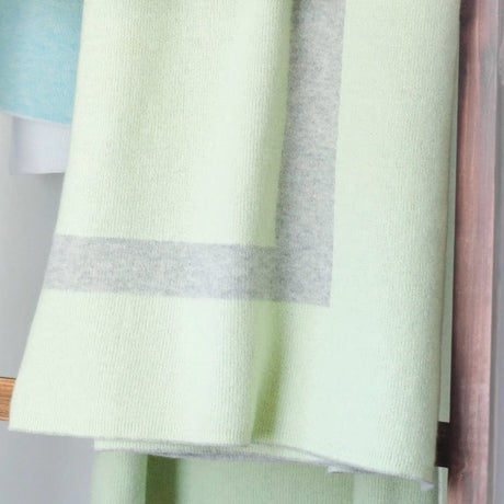 Cashmere Throw - Alashan Homestead Throw - Limonata and Ash Blanket at Fig Linens and Home