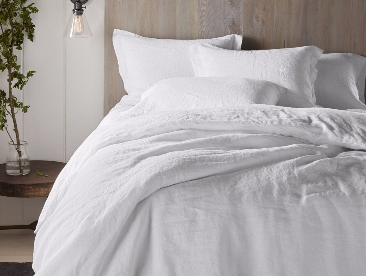 Fig Linens - Coyuchi Organic Linen Bedding - White