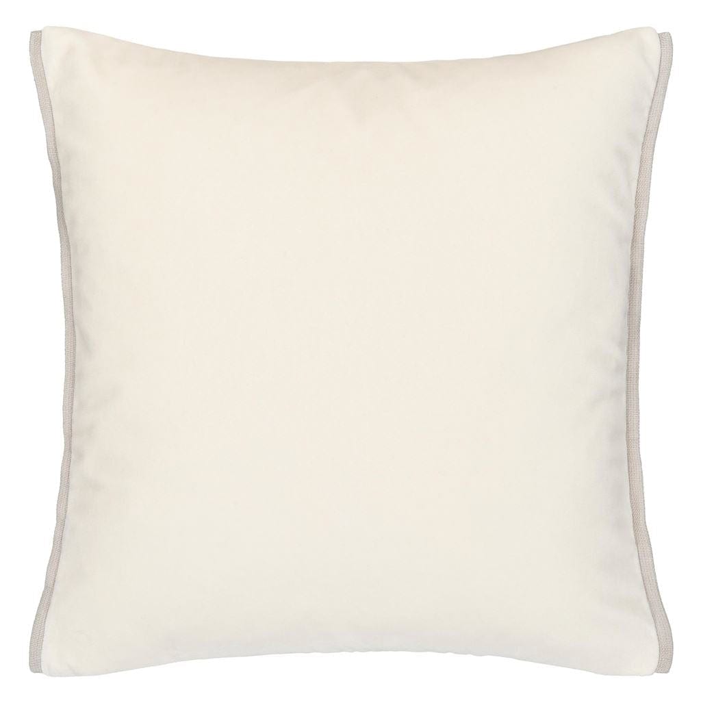 Throw Pillow - Reverse Parchment Color - Designers Guild Varese Velvet Alchemilla & Parchment