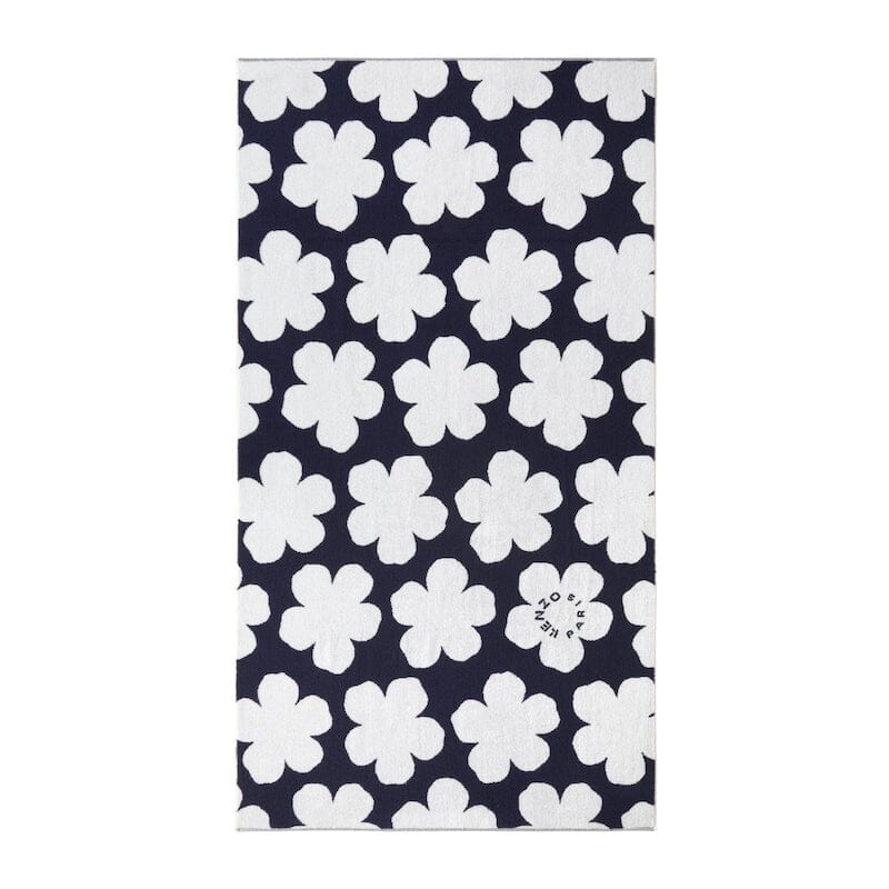 Kenzo Paris K SPOT Marine Blue Jacquard Beach Towel - Fig Linens and Home