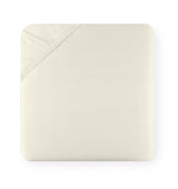 Diamante Bedding Collection by Sferra | Fig Linens - Ivory Fitted Sheet