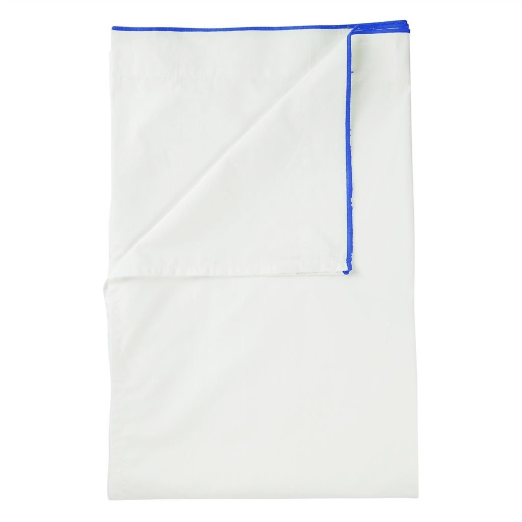 Fig Linens - Astor Cobalt Bedding by Designers Guild - Flat Sheet