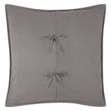 Fig Linens - Savoie Dove Quilted Euro Sham by Designers Guild - Back