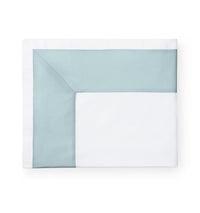 Thumbnail for Casida Poolside Bedding Collection by Sferra | Fig Linens - Poolside blue flat sheet