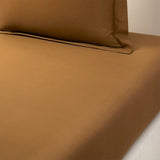 Fitted Sheet in Triomphe Bronze Bed Linens | Yves Delorme Bedding at Fig Linens and Home