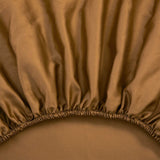 Fitted Sheet Detail in Triomphe Bronze Bed Linens | Yves Delorme Bedding at Fig Linens and Home