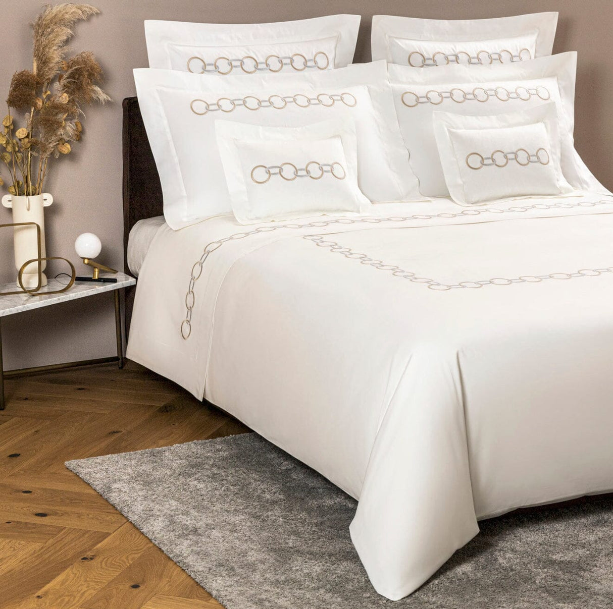 Links Embroidery Bedding | Frette at Fig Linens and Home