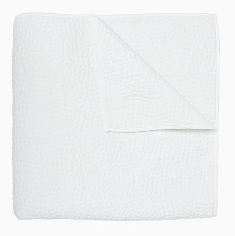 John Robshaw Hand Stitched White Quilt | Fig Linens