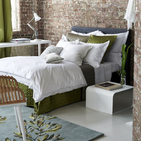 Lifestyle - Astor Bianco Bedding by Designers Guild | Fig Linens