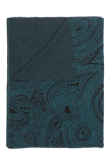 Save New York Malachite Teal Cashmere Throw