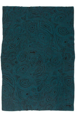 Malachite Teal Cashmere Throw - Saved at Fig Linens