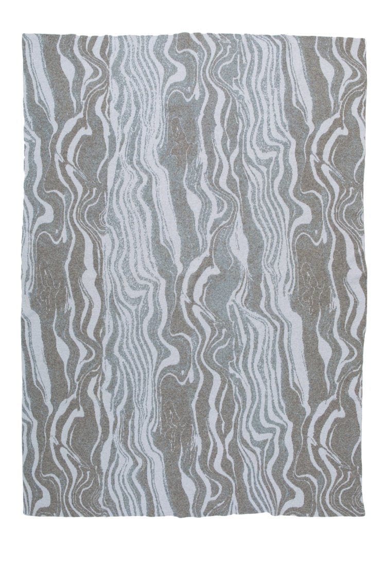 Marble Luna Cashmere Throw at Fig Linens