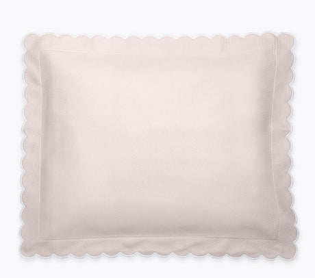 Matouk Diamond Pique Pink Sham | Fig Linens