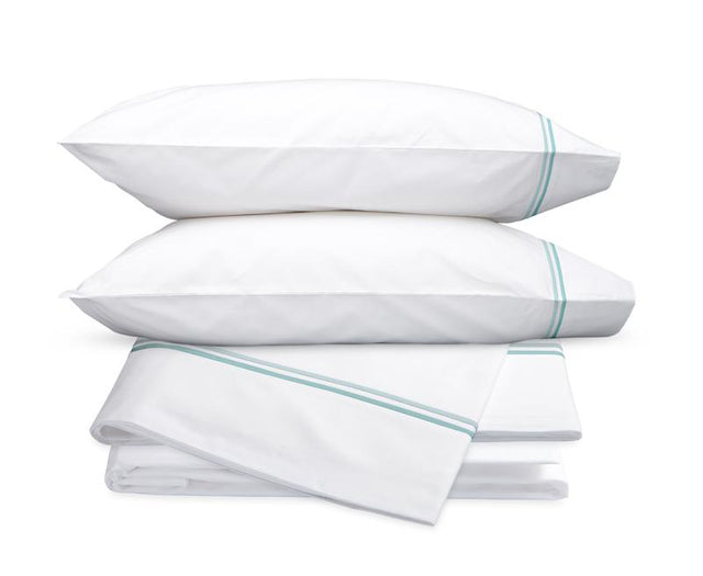 Essex Lagoon Hotel Sheets - Matouk Cotton Percale Sheet Sets