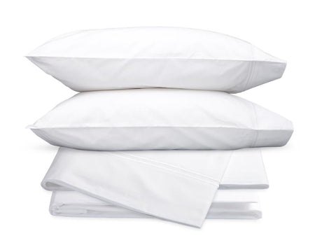 Essex White Hotel Sheets - Matouk Cotton Percale Sheet Sets