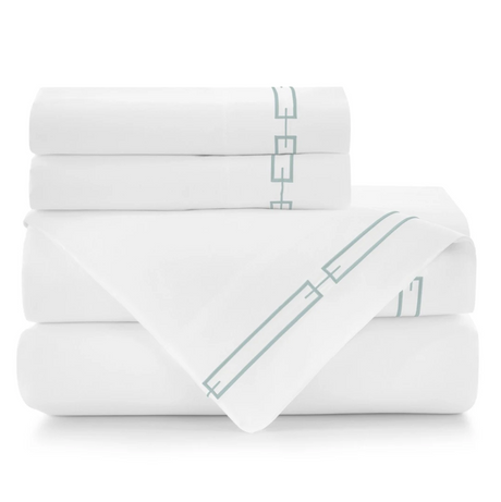 Peacock Alley Stanza Sheet Set in Mist | Fig Linens