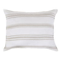 Thumbnail for Jackson White and Natural Big Pillow by Pom Pom at Home - Fig Linens and Home