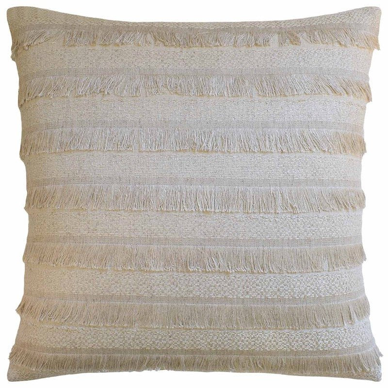 Acadia Greige Throw Pillow by Ryan Studio, 22 x 22 / Greige