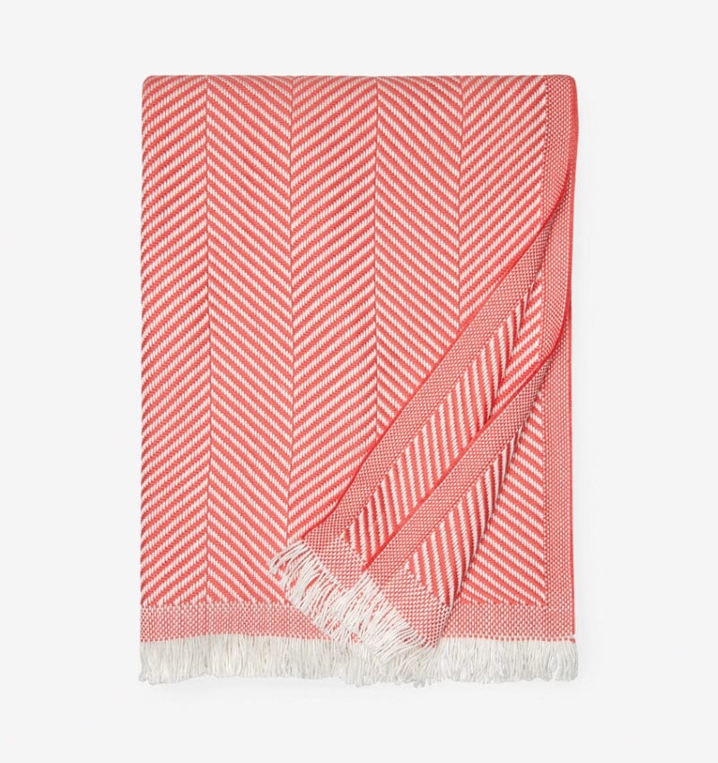 Coral cotton blanket sale