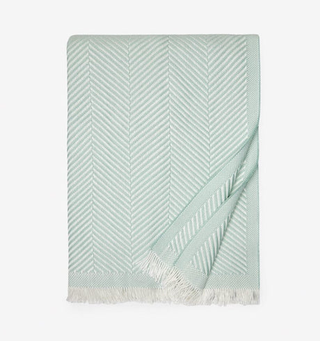 Costa Poolside Throw Blanket by Sferra Fine Linens - Cotton Blanket at Fig Linens and Home