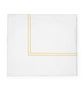 Fig Linens - Sferra Bedding - Grand Hotel White and Banana Duvet