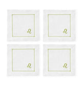 Fig Linens - Segni Cocktail Napkins by Sferra - Leo