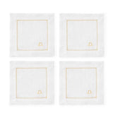 Fig Linens - Segni Cocktail Napkins by Sferra - Libra