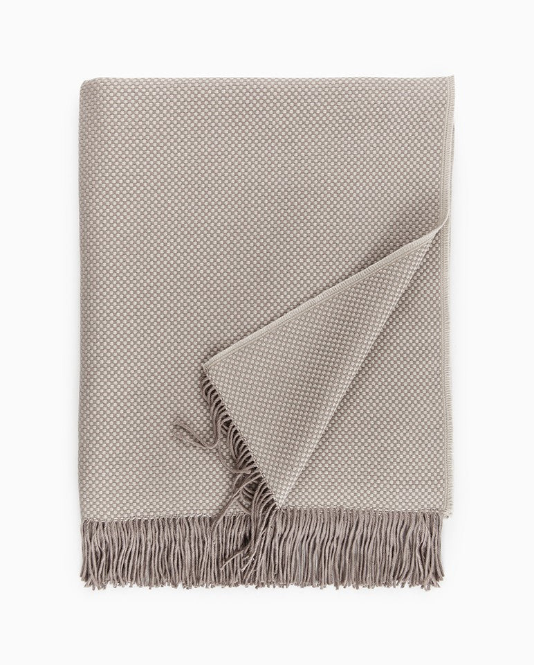 Sferra Bristol Throw in Taupe