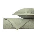 ABBEY Quilted Coverlet in Crystal Green by Home Treasures at Fig Linens and Home