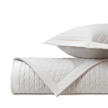 ANASTASIA Quilted Coverlet in Oyster by Home Treasures at Fig Linens and Home