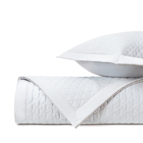 ANASTASIA Quilted Coverlet in White by Home Treasures at Fig Linens and Home