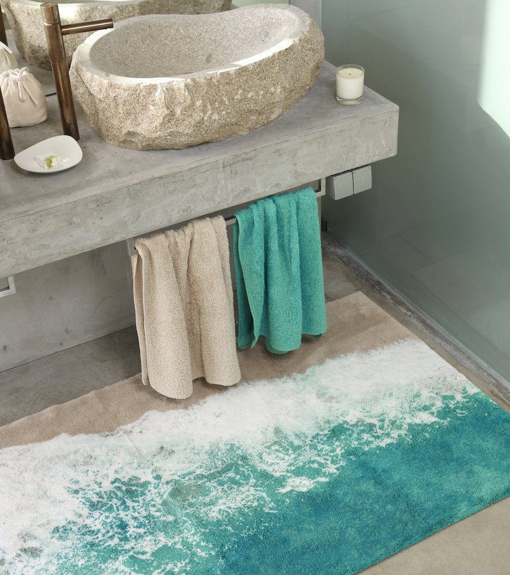Louis Vuitton LV Bathroom Set Luxury Shower Curtain Bath Rug Mat