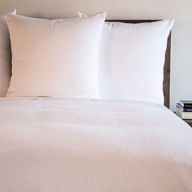 Bubble White Matelassé Coverlet Set by Ann Gish | Fig Linens