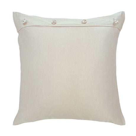 Ivory Charmeuse Pillow with French Knots by Ann Gish | Fig Linens