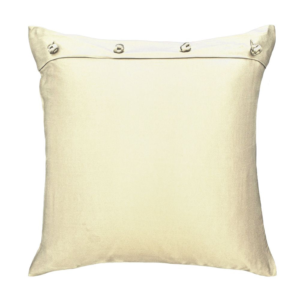 Pumice Charmeuse Pillow with French Knots by Ann Gish | Fig Linens