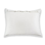 White Charmeuse Silk Sham with French Knots by Ann Gish - Fig Linens