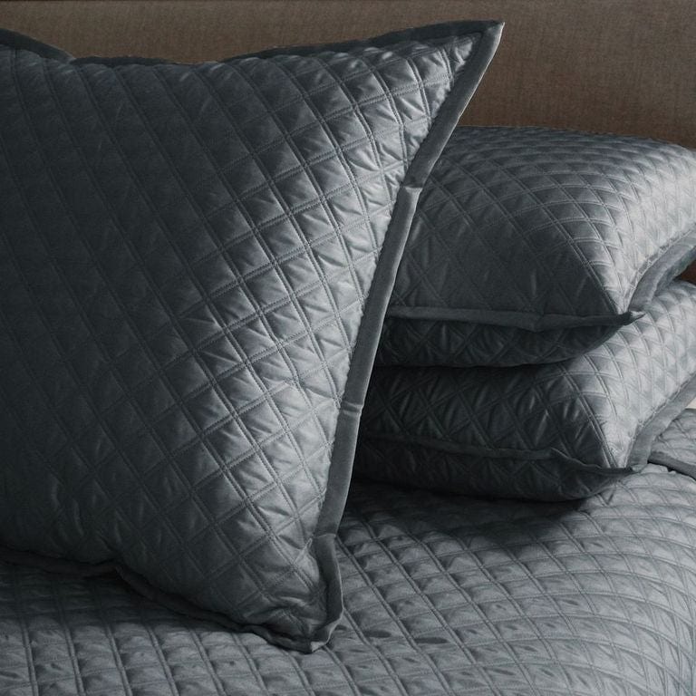 Double Diamond Charcoal Bedding by Ann Gish | Fig Linens