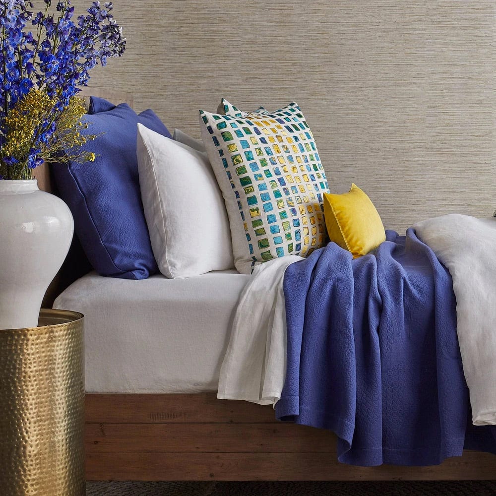 Lifestyle - Great Hall Indigo Coverlet Set | The Met x Ann Gish