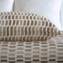 Ingot Gold Embroidered Duvet and Shams by Ann Gish | Fig Linens