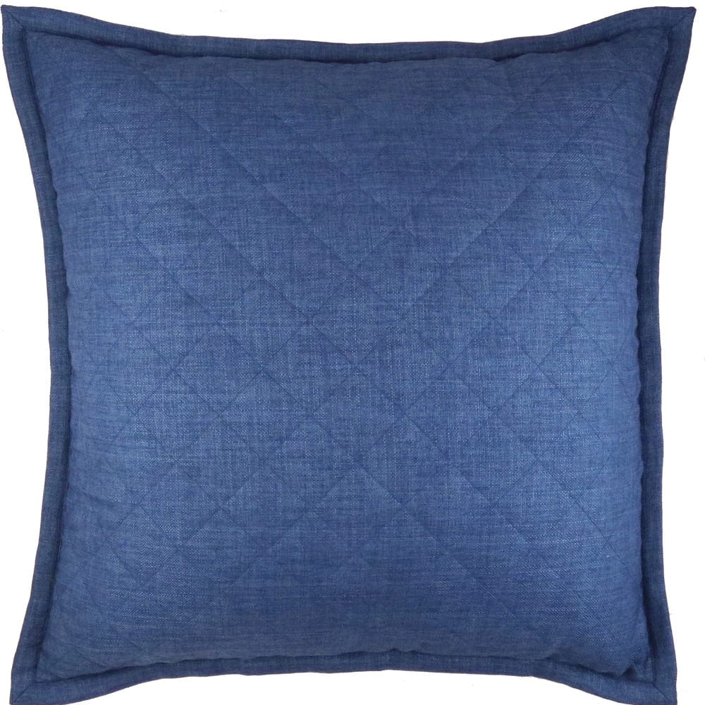 Faux Linen Indigo Coverlet Set by Ann Gish