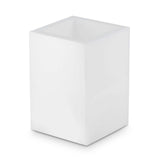 Fig Linens - White Ice Collection by Mike + Ally - Brush Holder