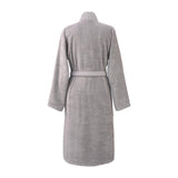 Back - Plain Concrete Bathrobe with Pockets by Hugo Boss | Fig Linens