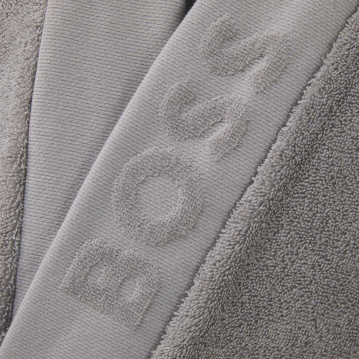 Closeup - Plain Concrete Bathrobe by Hugo Boss | Fig Linens