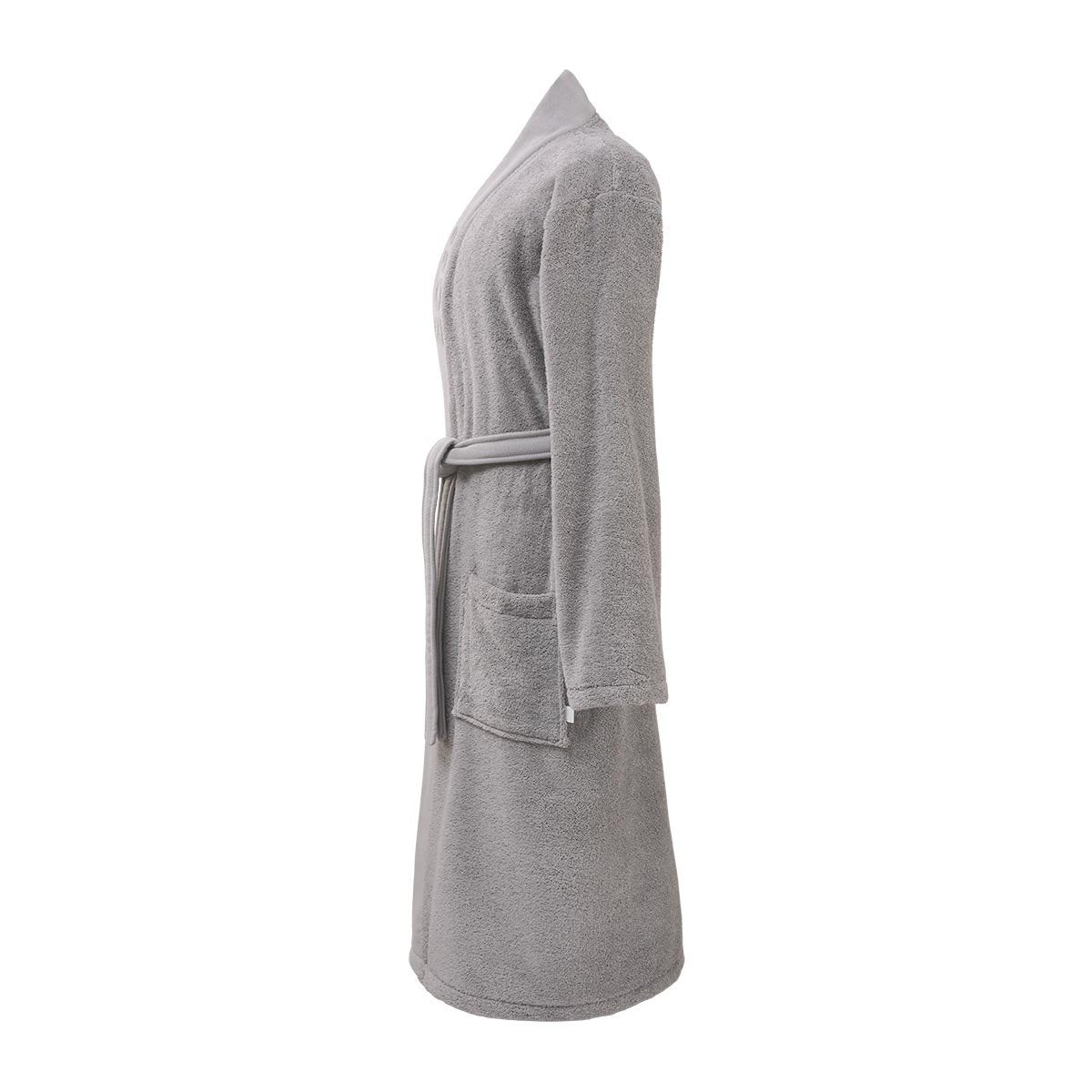 Plain Concrete Grey Bathrobe by Hugo Boss | Fig Linens