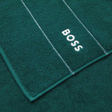 Fig Linens - Plain Everglade Bath Towels by Hugo Boss - Closeup