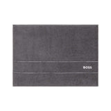 Fig Linens - Plain Graphite Bath Towels by Hugo Boss - Bath Mat