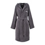 Plain Graphite Hooded Bathrobe by Hugo Boss | Fig Linens