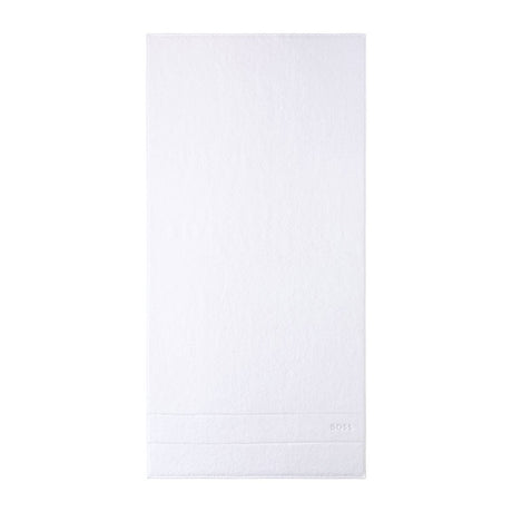 Fig Linens - Plain Ice Bath Towels by Hugo Boss - White Bath Towe