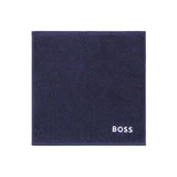 Plain Navy Washcloth by Hugo Boss | Fig Linens